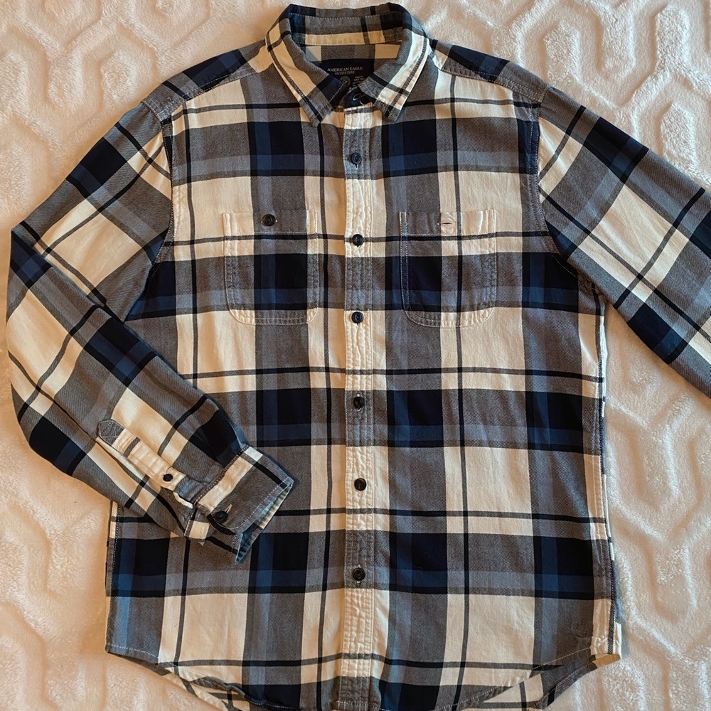 Casual Plaid Button Up Shirt